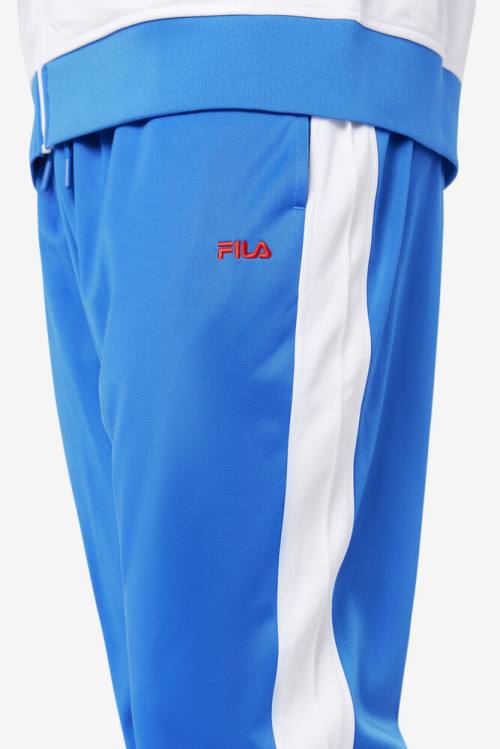 Blue / White / Red Men's Fila Ecuador Track Pants | Fila964QX