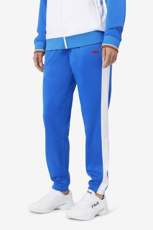 Blue / White / Red Men's Fila Ecuador Track Pants | Fila964QX