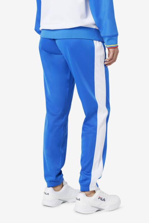 Blue / White / Red Men's Fila Ecuador Track Pants | Fila964QX