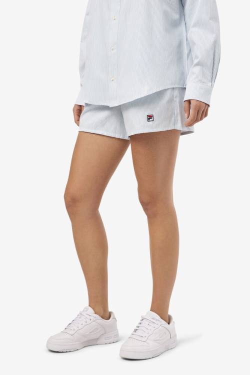 Blue / White Women's Fila Ariella Shorts | Fila085CE