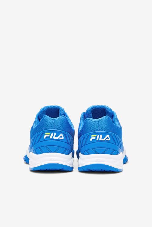 Blue / White / Yellow Men's Fila Volley Zone Sneakers | Fila386CP