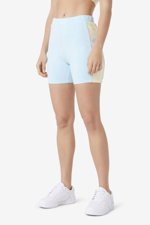 Blue Women's Fila Davina Bike Shorts | Fila934ZJ