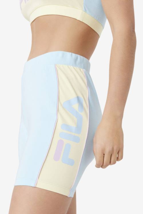 Blue Women's Fila Davina Bike Shorts | Fila934ZJ