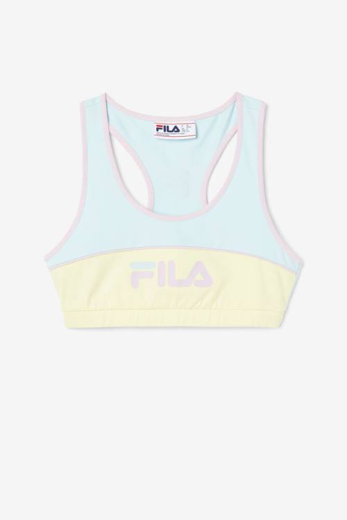 Blue Women\'s Fila Kairi Bra Sports Tops | Fila375AK