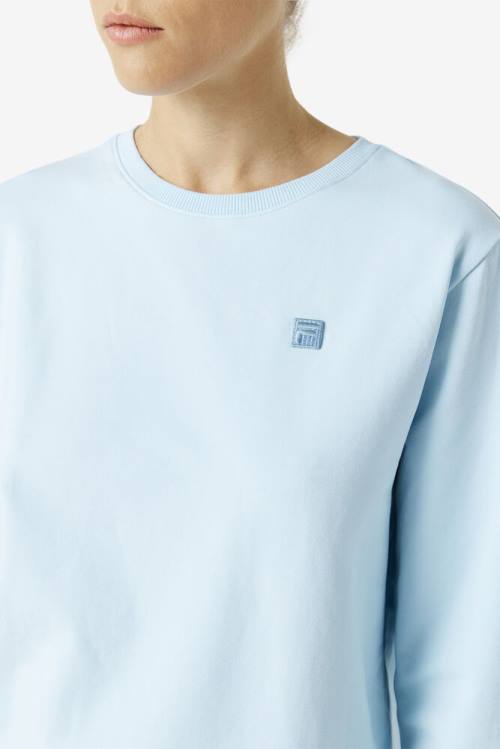 Blue Women's Fila Kaydence Crew Sweatshirts | Fila204WE