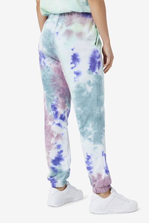 Blue Women's Fila Raleigh Tie Dye Jogger Pants | Fila352HJ