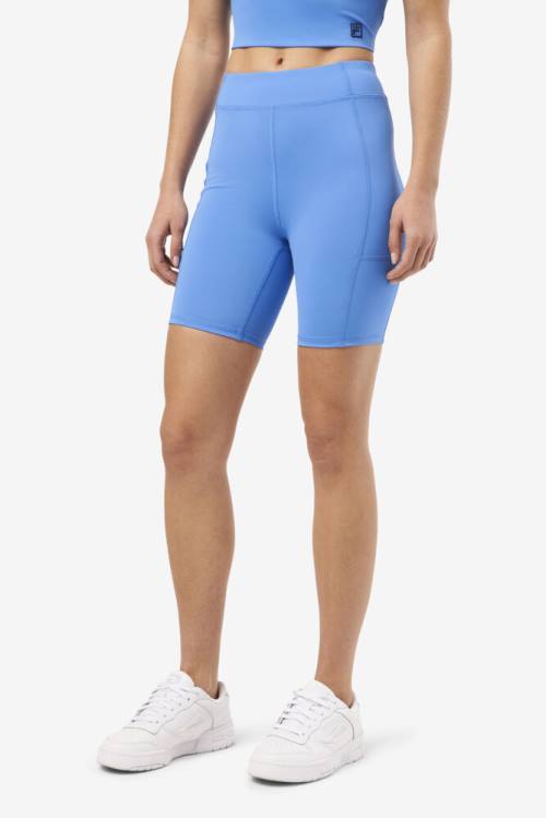 Blue Women's Fila Tiana Bike Shorts | Fila726QG