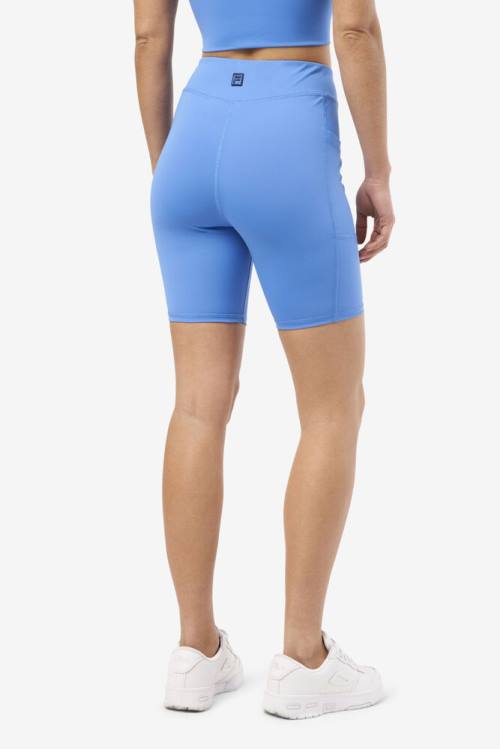 Blue Women's Fila Tiana Bike Shorts | Fila726QG