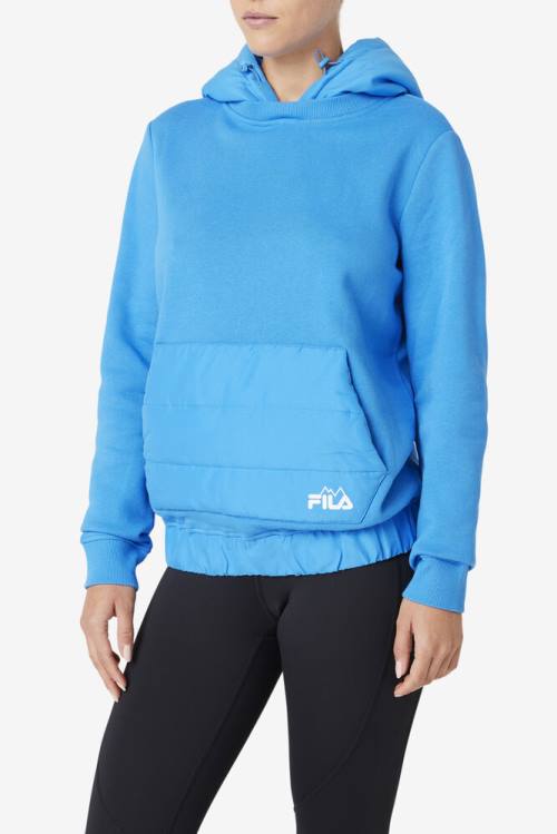 Blue Women's Fila Trinity Hoodie | Fila501GW