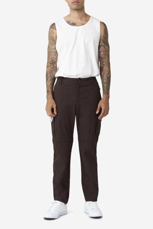 Brown Men's Fila 3-in-1 Pants | Fila657BQ