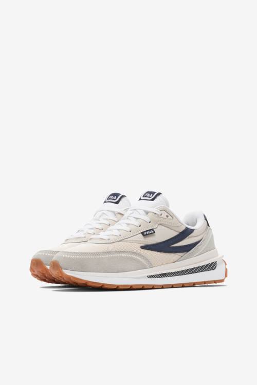 Brown / Navy / White Women's Fila Renno Sneakers | Fila705QD