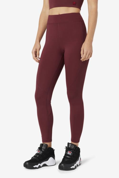 Brown Women's Fila Emerie Leggings | Fila257LT