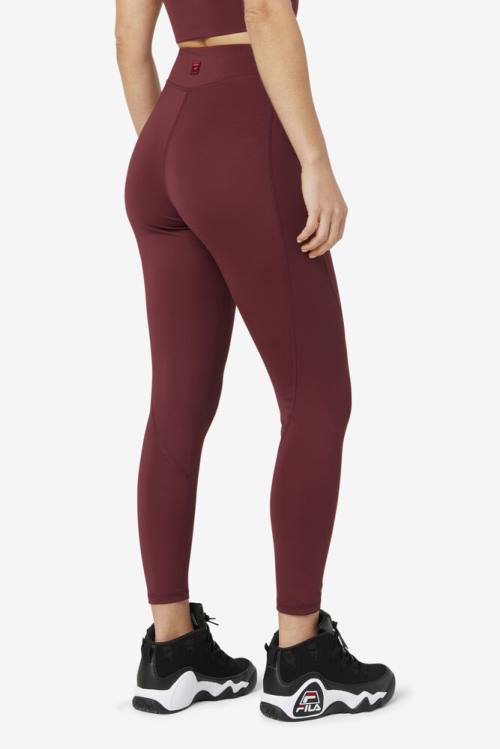 Brown Women's Fila Emerie Leggings | Fila257LT