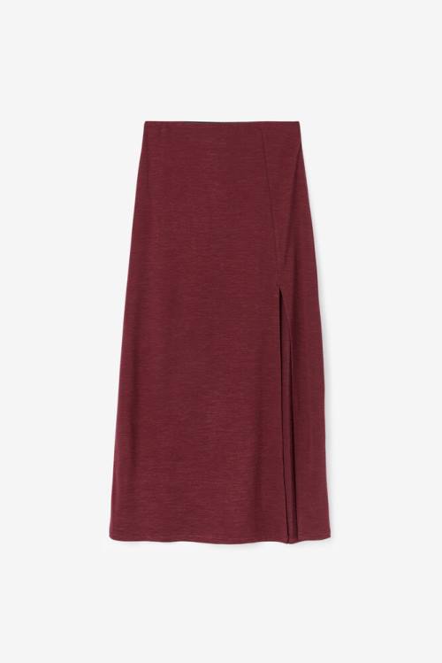 Brown Women\'s Fila Londyn Midi Skirts | Fila502DO