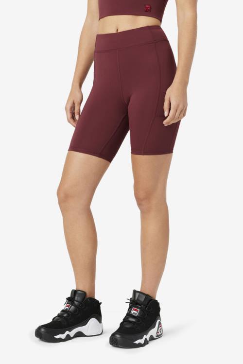 Brown Women's Fila Tiana Bike Shorts | Fila140XL