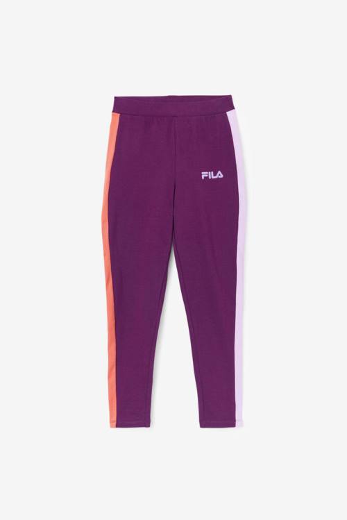 Burgundy Women\'s Fila Mercy Leggings | Fila703IT