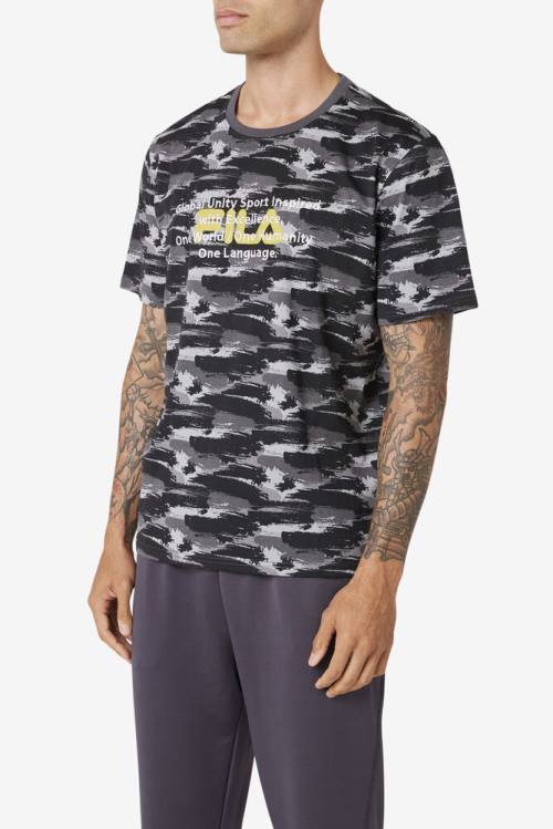 Camo Men's Fila Pepacton Tee T Shirts | Fila498RH