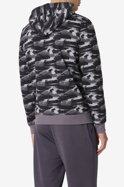 Camo Men's Fila Seneca Hoodie | Fila516TI