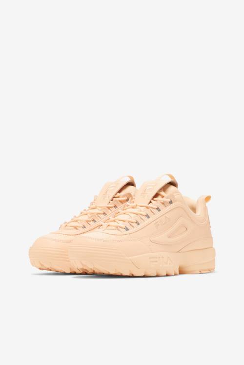 Coral / Coral / Coral Women's Fila Disruptor 2 Premium Sneakers | Fila035WY