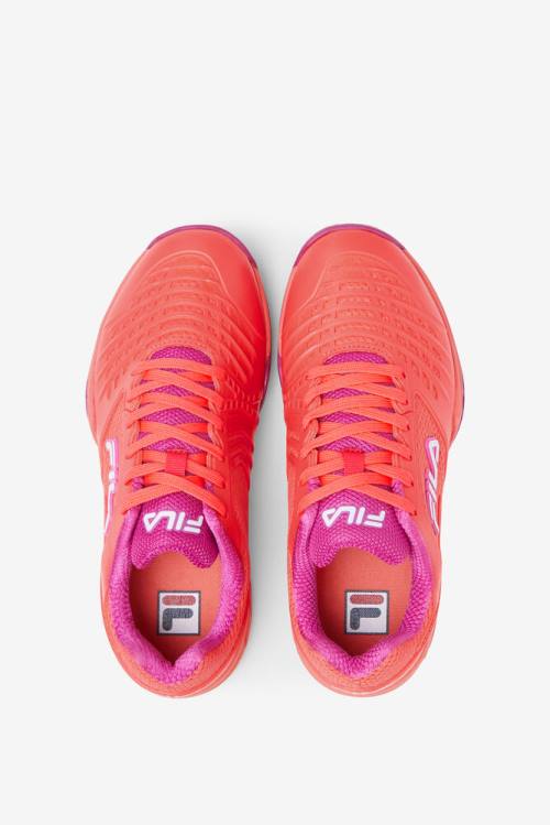 Coral / Fuchsia / White Women's Fila Axilus 2 Energized Tennis Shoes | Fila910RC