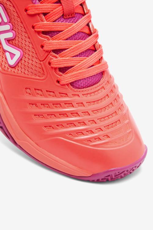 Coral / Fuchsia / White Women's Fila Axilus 2 Energized Tennis Shoes | Fila910RC