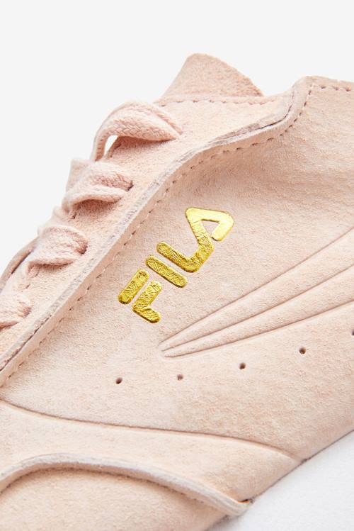 Coral / Metal Gold / White Women's Fila Orbit Deconstructed Sneakers | Fila419ZQ