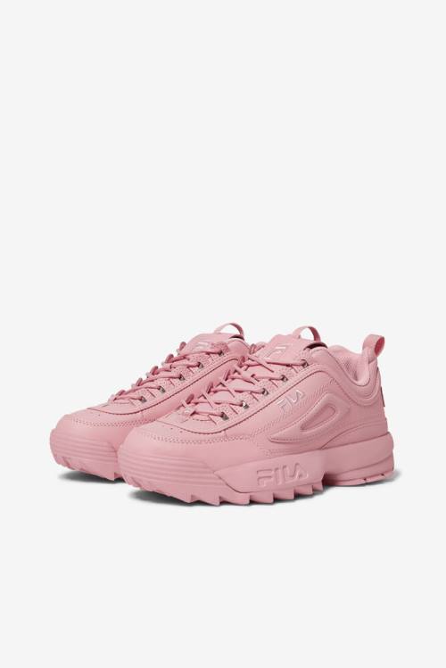 Coral Pink / Coral Pink / Coral Pink Women's Fila Disruptor 2 Premium Sneakers | Fila549JC