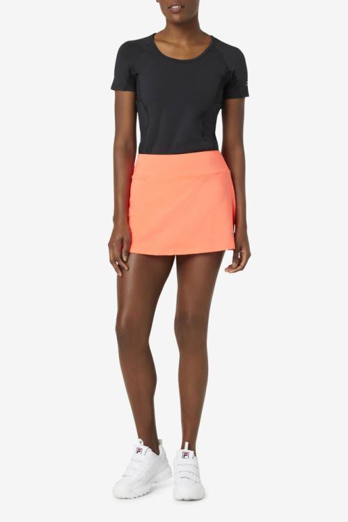 Coral Women's Fila Pickleball Flounce Skort Skirts | Fila032YR