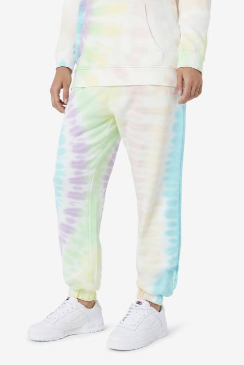 Cream Women's Fila Raleigh Tie Dye Jogger Pants | Fila956UD