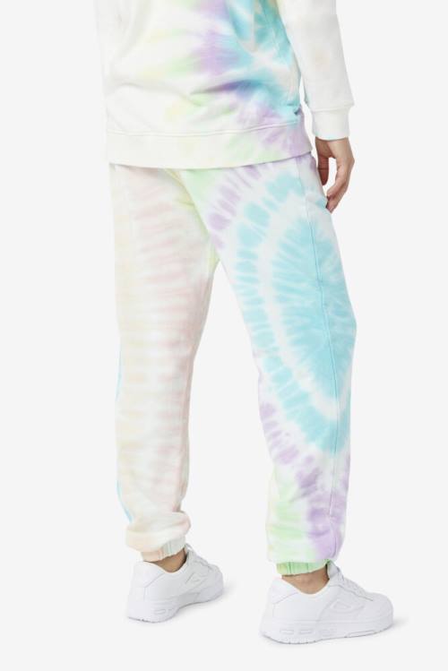 Cream Women's Fila Raleigh Tie Dye Jogger Pants | Fila956UD