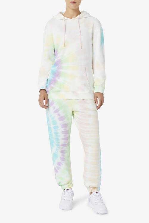 Cream Women's Fila Raleigh Tie Dye Jogger Pants | Fila956UD