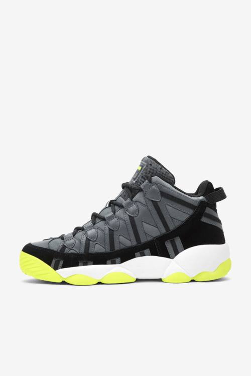 Dark Grey / Black / Yellow Men's Fila Stackhouse Spaghetti Sneakers | Fila275ES