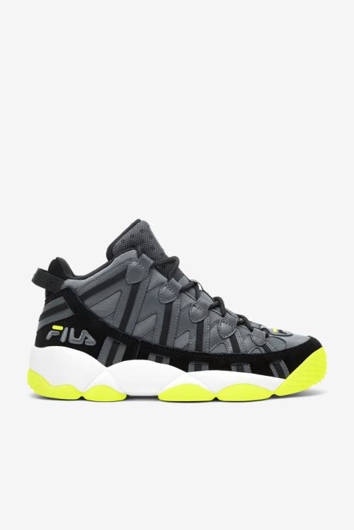 Dark Grey / Black / Yellow Men\'s Fila Stackhouse Spaghetti Sneakers | Fila275ES