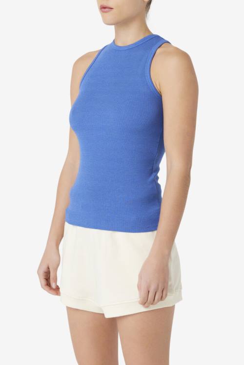 Deep Blue Women's Fila Alexia Tank Sports Tops | Fila497NX