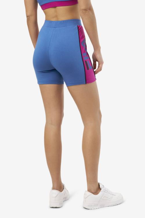 Deep Blue Women's Fila Davina Bike Shorts | Fila074PR