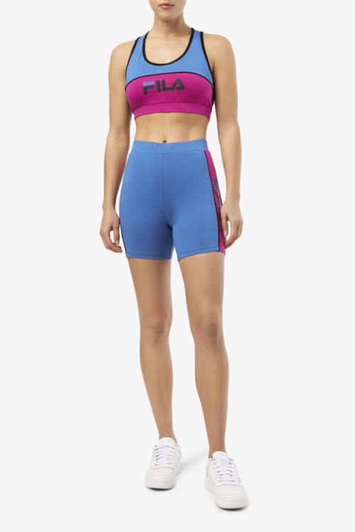 Deep Blue Women's Fila Davina Bike Shorts | Fila074PR