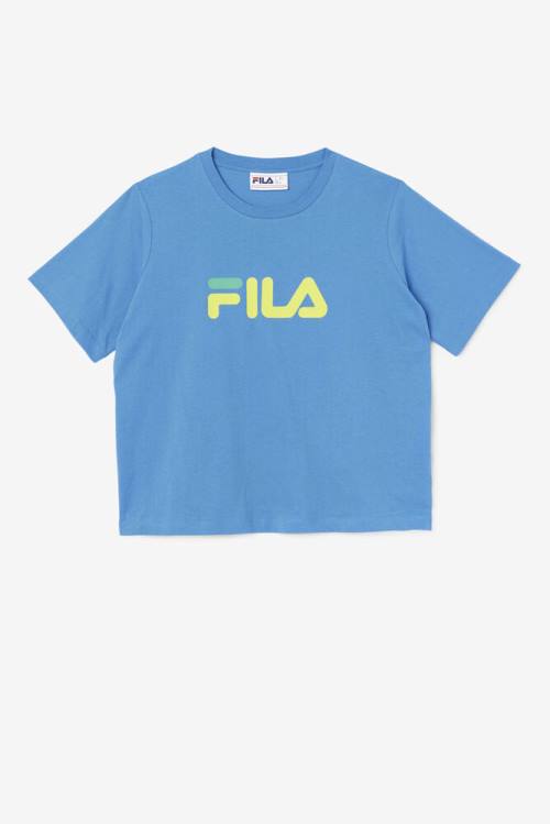 Deep Blue Women\'s Fila Thea Tee T Shirts | Fila130DS