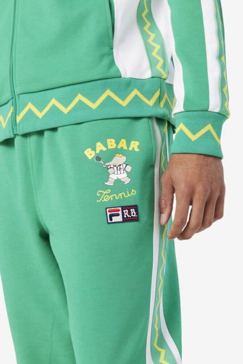 Deep Mint / White Men's Fila X Rb Babar Evertt Jogger Pants | Fila527TC