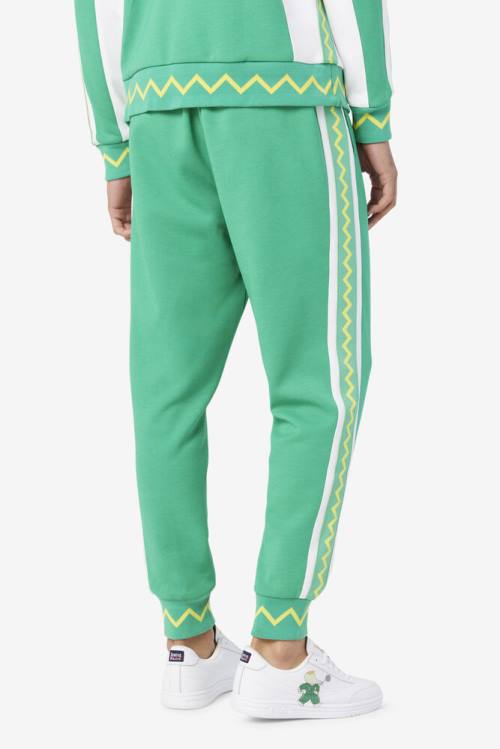 Deep Mint / White Women's Fila X Rb Babar Evertt Jogger Pants | Fila823PR