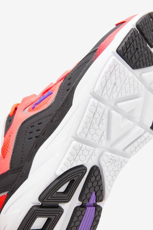 Deep Pink / Black / White Women's Fila Trigate Sneakers | Fila851CK