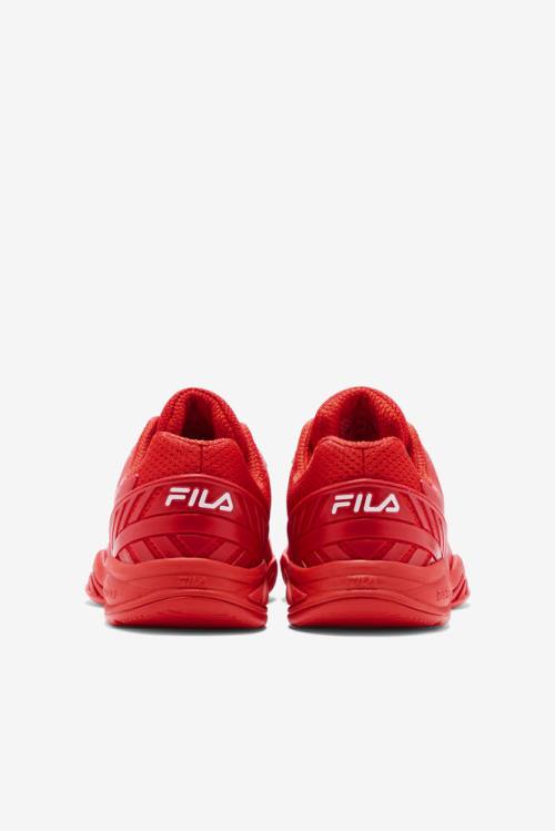 Deep Red / White / Navy Women's Fila Axilus 2 Energized Tennis Shoes | Fila871TN