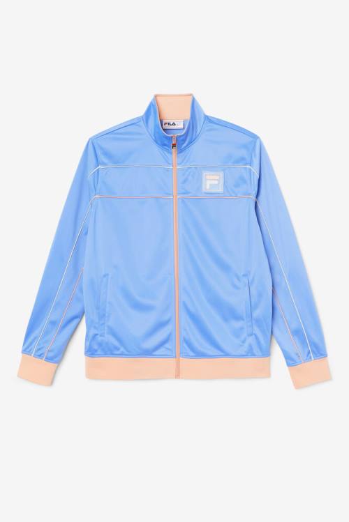 Flower Blue / Coral / Grey Men\'s Fila Wayan Track Jackets | Fila961BS