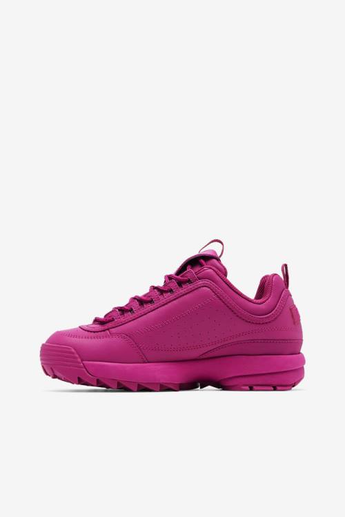 Fuchsia / Fuchsia / Fuchsia Women's Fila Disruptor 2 Premium Sneakers | Fila418UQ