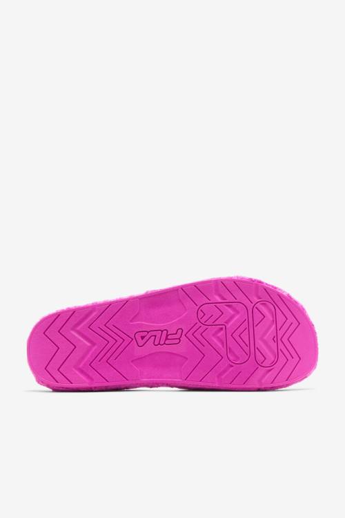 Fuchsia Purple / Yellow Women's Fila Terry Drifter Slides | Fila186EK