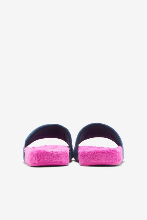 Fuchsia Purple / Yellow Women's Fila Terry Drifter Slides | Fila274PQ