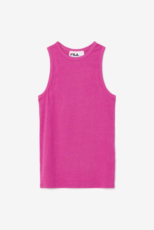 Fuchsia Women\'s Fila Alexia Tank Sports Tops | Fila467BM