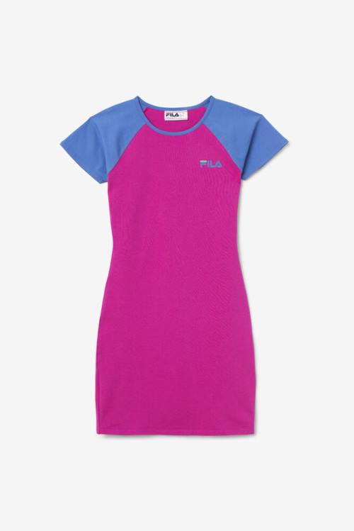 Fuchsia Women\'s Fila Kyra Dress | Fila574MK