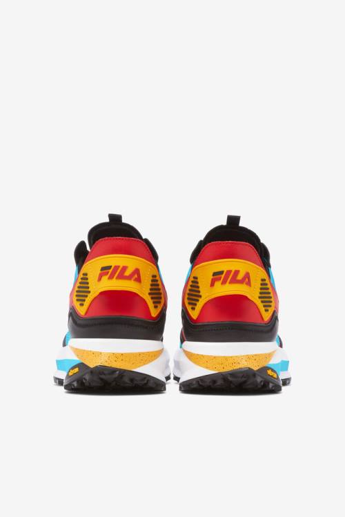 Gold / Black Men's Fila R1 Runner X Barneys Sneakers | Fila246DG