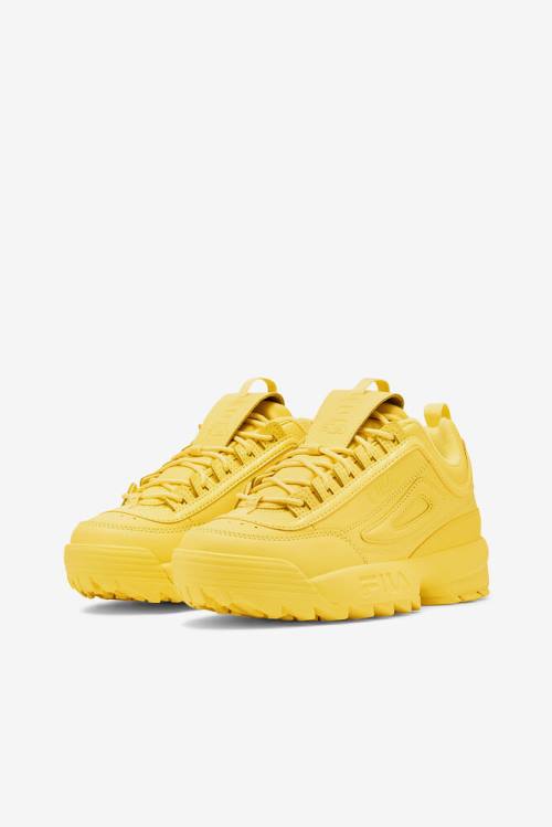 Gold Women's Fila Disruptor 2 Premium Sneakers | Fila193SL