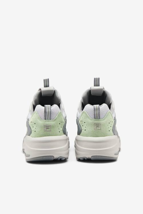 Grey / Green Men's Fila Ray Tracer Sneakers | Fila615KQ